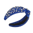 thumbnail image 1 of Diadema de cristal Hugo tocado de diamantes de imitación estilo vintage azul, 1 of 10
