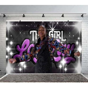 That Lay Lay Girl Backdrop Banner Party Supplies Poster Movie Theme Background for Photography Kids Birthday Decorations