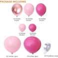 thumbnail image 3 of Kit de guirnalda de globos rosa y Blanco 98 piezas, 3 of 5