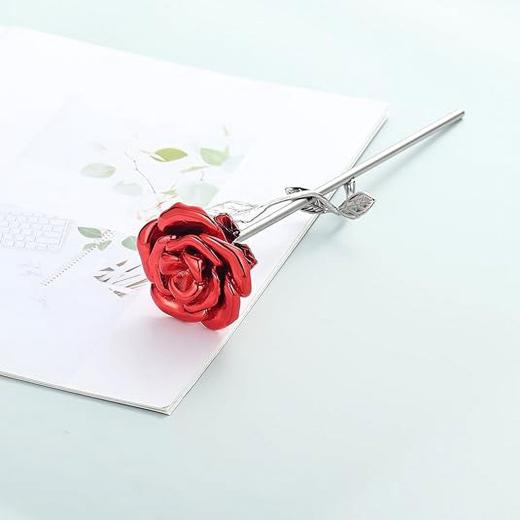 Rose Flower Keepsake Urns for Human Ashes - Memorials Urn Locket - Long-Stem Colorful Rose Flower Cremation Urns - Funeral Urn for Ashes