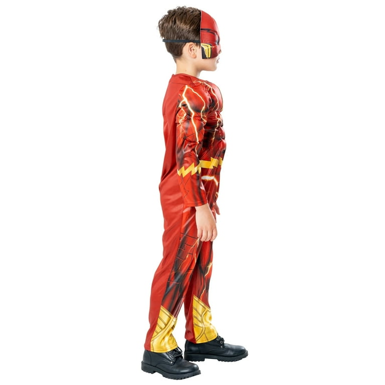 The Flash Kids Costume Padded Muscle Suit The Flash Kids Costume Padded Muscle Suit