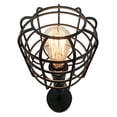 thumbnail image 2 of Benzara BM207454 Contemporary Style Caged Shade Table Lamp with Mesh Pattern, Black, 2 of 5