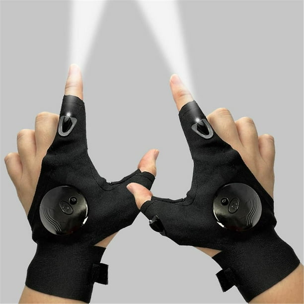 Led Flashlight Glove Waterproof Outdoor Night Light Fishing Glove (Both  Hands)
