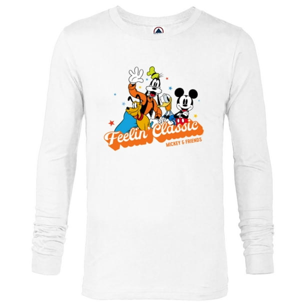 Disney Mickey & Friends Feelin’ Classic Retro Vintage Long Sleeve T