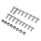 thumbnail image 4 of 25 piezas ATV guardabarros perno tornillo tuerca montaje kit acabado niquelado reemplazo para Banshee Mudflap, 4 of 14
