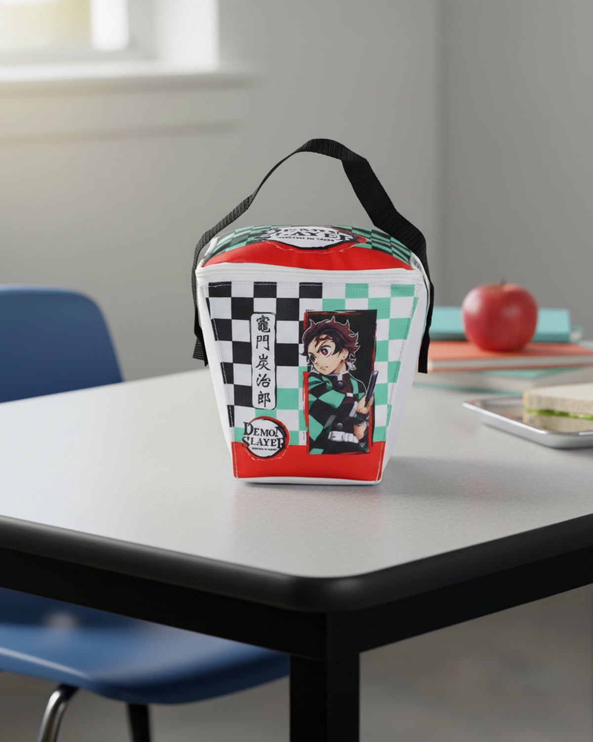 Demon Slayer Tanjiro Kamado Insulated Take Out Lunch Box Bag Tote For Men Women 8"