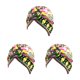 thumbnail image 2 of Jumpingount Nudo turbante damas interior Hijab sombrero Beanie estilo bohemio gorras ajustables accesorios para el cabello capó fiesta banquete Type1 NO1, 2 of 6