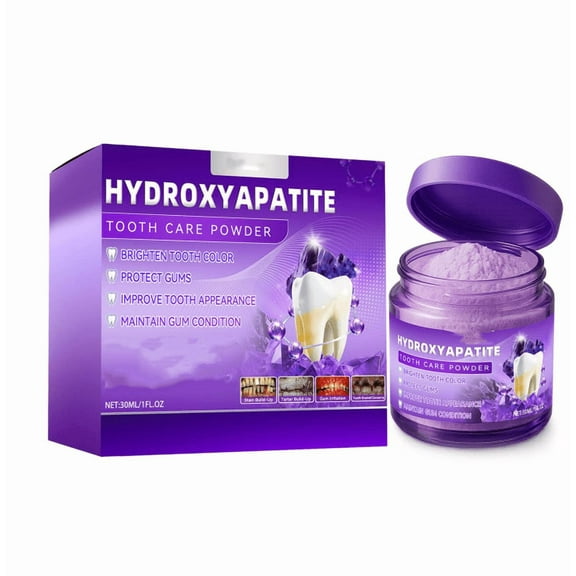 Hydroxyapatite Teeth Repair Powder, Natural Tooth Repair Mineral Powder for Enamel Protection and Strengthening, Promotes Fresh Breath 30g