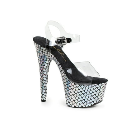 

Ellie Shoes E-709-Mermaid 7 Womens Stiletto With Platform. Fuchsia / 5