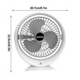 thumbnail image 3 of Needhep Stand Fan,Room Fans for Cooling Bedroom Strong, Small Fan Portable, Strong Fan for Bedroom, Foldable Portable Fan (As shown), 3 of 9