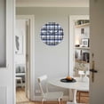 thumbnail image 4 of Wall Clock Blue Black Buffalo Plaid Clocks PVC Silent Non-Ticking Battery Operated Decorative Check Stripe Round Clock for Home Living Room Kitchen Bedroom Office School Wall Decor 14 Inch, 4 of 9