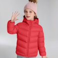 thumbnail image 2 of KAUOD Girls Full Zipper Puffer Jackets Winter Insulated Hooded Quilted down Coats Kids Snow Ski Puffer Outwear with Pockets, 2 of 8