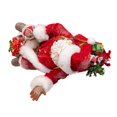 thumbnail image 5 of Kurt Adler 8.5-Inch Fabriché Santa on Sled, 5 of 7