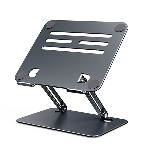 Seitruly Soporte plegable para ordenador portátil, ángulo ajustable, estable y duradero, de acero al carbono Juegos de teclado y mouse para computadora