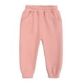 thumbnail image 5 of AJZIOJIRO Kids Girls Winter Active Sweatpants 1-13T Toddler Boys Casual Fleece Blouse Baby Warm-Up Athletic Jogger Track Pants, 5 of 8
