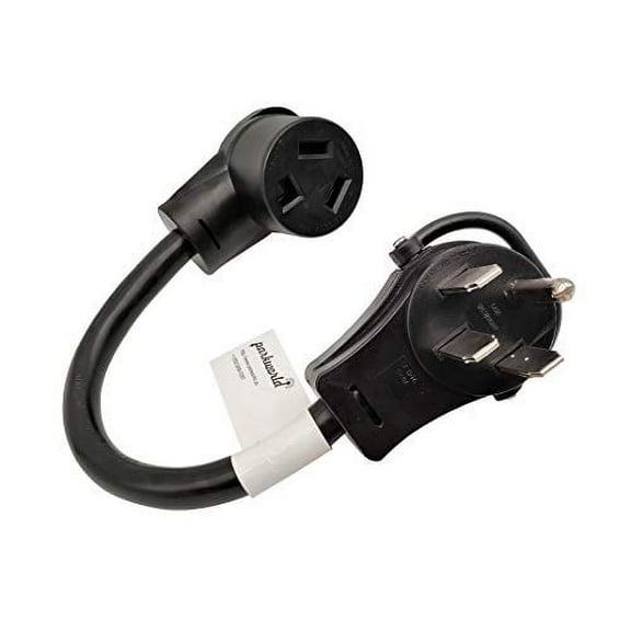 Parkworld 61445 RV to Dryer Adapter Cord RV Plug NEMA 14-50P to 10-30R Dryer Female, 30A, 250V, 12 inch