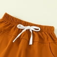 thumbnail image 6 of GYRATEDREAM Toddler Baby Boy Clothing Sets Solid Color Short Sleeve T-Shirt Top and Shorts Set 2 Piece Summer Outfits for 2-3Y, 6 of 9