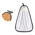 thumbnail image 2 of Orange Yellow Checked Pattern Hand Towel Quick Drying Home Storage Kitchen Towel Hooks Dish Cloths, 2 of 6
