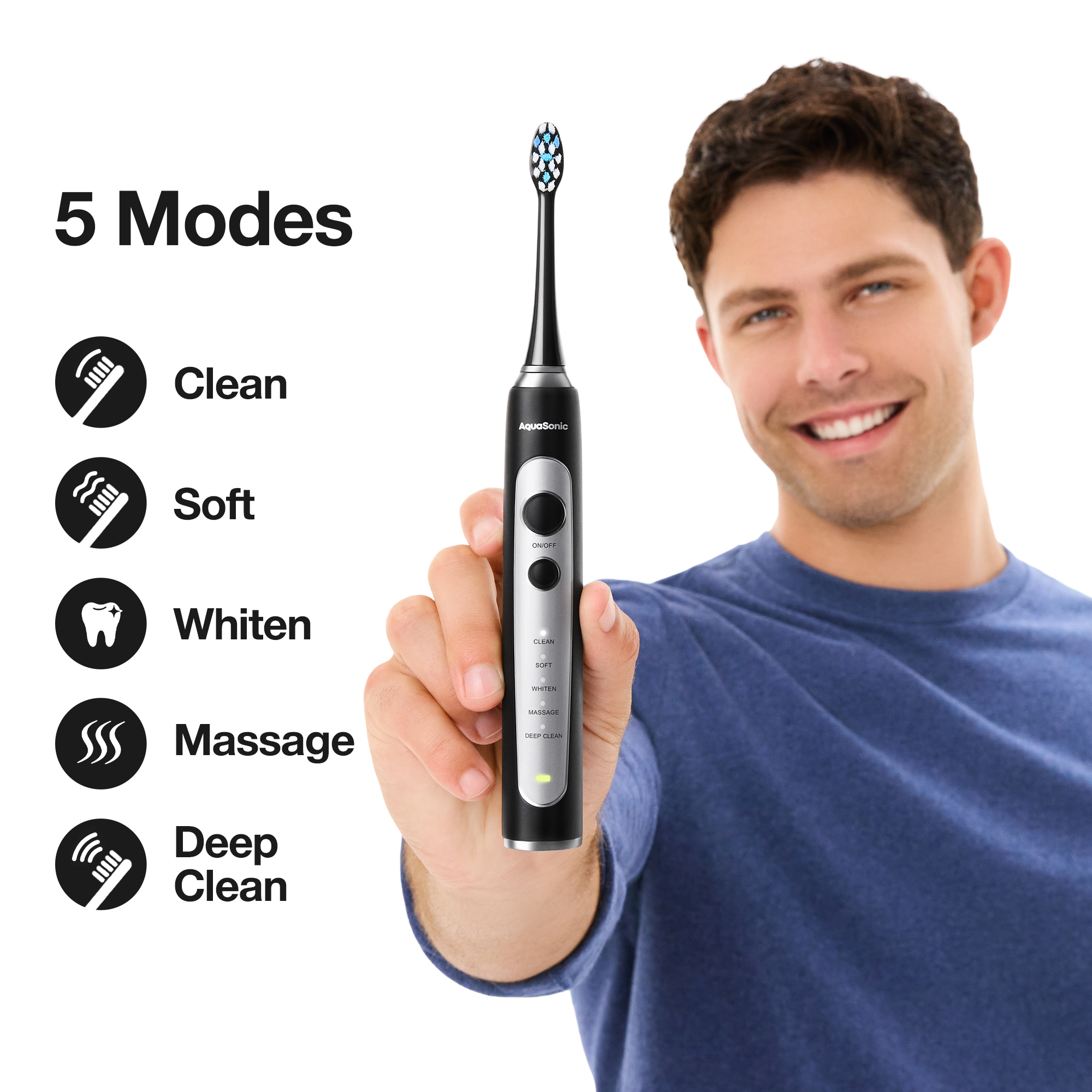 AquaSonic Precision Rechargeable Electric Toothbrush photo 5
