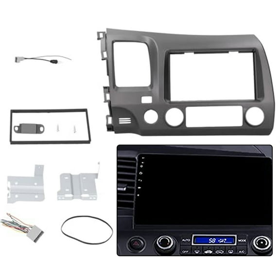 LHD 7inch 2Din Car Radio Frame With Wiring Harness for Honda for Civic 2007-2011
