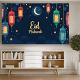 thumbnail image 5 of Eid Mubarak Celebration Festive Lanterns Design Backdrop Banner Party Supplies Islamic Decorations Photography Props Background, 5 of 8
