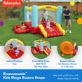 thumbnail image 3 of Fisher-Price Bounce House with Ball Pit and Slide, Bouncemania, Indoor/Outdoor, Ages 3+, 3 of 14