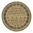 thumbnail image 3 of Unique Loom Edinburgh Collection Area Rug - Canmore (6' 1" Round Navy Blue/Tan), 3 of 7