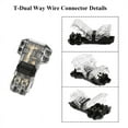 thumbnail image 5 of 15 Uds. Conectores de Cable de 3 VíAs y 2 Conectores de Cable T-Tap Compactos Universales de Bajo Voltaje Sin Pelar para Cable 18-22 AWG, 5 of 5