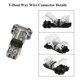 thumbnail image 5 of 15 Uds. Conectores de Cable de 3 VíAs y 2 Conectores de Cable T-Tap Compactos Universales de Bajo Voltaje Sin Pelar para Cable 18-22 AWG, 5 of 5