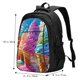 thumbnail image 5 of Balery Rainbow Melting Ice Cream Mochila con carga USB para hombre y mujer - Mochila impermeable y antirrobo para laptop con puerto USB para viajes, trabajo, 5 of 7