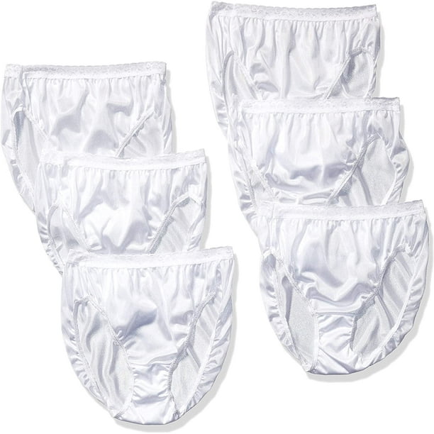 Hanes Women's Nylon Hi-Cut Panties 6-Pack : : Clothing, Shoes &  Accessories
