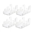 thumbnail image 2 of 4 Pcs Plate Dinnerware Display Stand Acrylic Clear Plate Stand China Platters Plate Holder Setting Plate Racks, 2 of 7