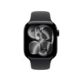 thumbnail image 7 of Apple Watch Series 11 [GPS + Cellular 42mm] Smartwatch with Jet Black Aluminum Case with Black Sport Band - S/M, 7 of 7