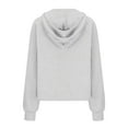 thumbnail image 6 of Huesdet Women's Half Zip Pullover Sweaters Crochet Lapel Collar Long Sleeve Knit Solid Color Jumper Tops Grey,XXL, 6 of 6