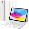 thumbnail image 1 of Funda de teclado CHESONA para iPad de 11.ª y 10.ª generación con teclado, color blanco, 1 of 9