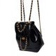 thumbnail image 4 of Mochila de mujer estilo encerado de piel, bolso pequeño, bolso de hombro, bolso de mujer, mochila con cadena romboidal, 4 of 6