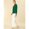 thumbnail image 4 of AllegK Dde San Patricio profesional Blusas de gade manlarcon cuello alto elegante pamujer Verde XL, 4 of 6