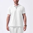 thumbnail image 1 of pstuiky camisetas para hombre, Camisa de manga corta con solapa y cremallera suelta informal de moda de verano para hombre camisetas de hombre xl, 1 of 4