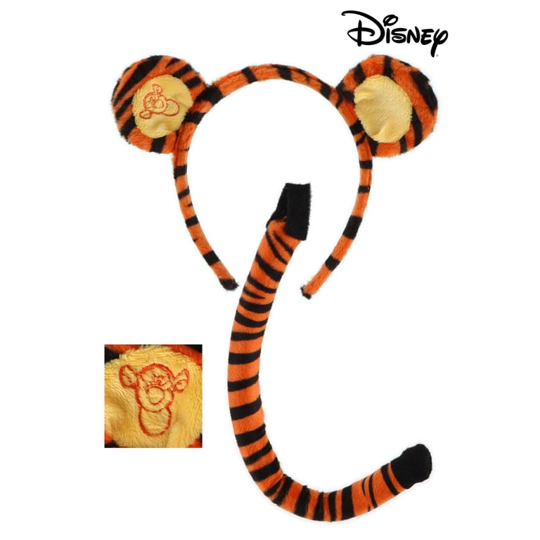 Disney Tigger Striped Headband - Orange and Black Orange Tiger Mouse Ears Headband Embroidered - Etsy main image 2