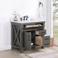thumbnail image 3 of Miseno Mv701836-Nm Viella 36" Free Standing Single Basin Vanity Set - Rust Gray, 3 of 7