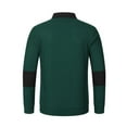 thumbnail image 5 of Fznquz Green Golf Polo Waffle Knit Long Sleeve Fall Winter Shirts Collar Button Casual Big and Tall Mens Clothes, 5 of 9