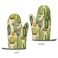 thumbnail image 2 of XMXT Silicone Oven Mitts, Desert Plant Watercolor Thickened Non-Slip Baking Gloves for Kitchen Cooking Grill, 2 Pcs, 2 of 9
