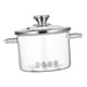 thumbnail image 5 of Olla de vidrio de borosilicato resistente al calor con tapa, olla de vidrio con tapa, mango cómodo, olla, olla de vidrio para fideos con leche 3.5L, 5 of 7