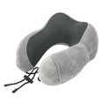 thumbnail image 2 of Almohada de espuma viscoelástica en forma de U, almohada de viaje para el cuello, almohada en forma de U para la siesta en la oficina, almohada cervical de rebote lento, 2 of 2