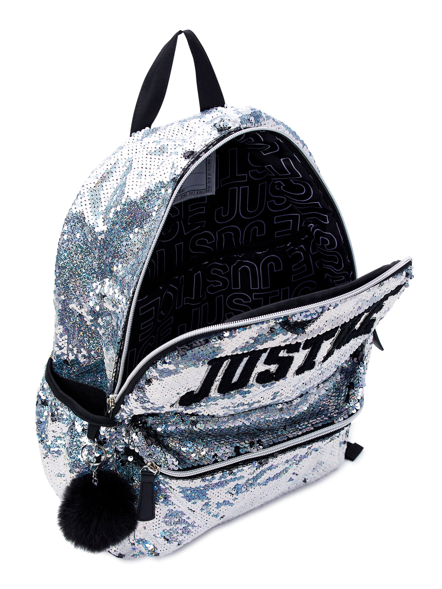 Justice Girls Backpack Daypack Choose Rainbow Splatter Metallic 17 Inch,  Pockets for Supplies, Sparkle Star 3pc Set, One Size, Daypack Backpacks :  : Clothing, Shoes & Accessories