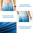 thumbnail image 3 of Alpine Swiss Mens Swim Shorts Beach Trunks Boardshorts Volley Shorts Quick Dry Swimwear Blue BoardShort Medium, 3 of 7
