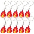thumbnail image 3 of 10pcs Flame Fire Charms Firefighter Party Favors Keychain Firefighter Support Decor Firefighter Key Holders Firefighter Party Decorations Firetruck Pa, 3 of 4