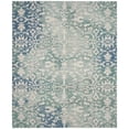 thumbnail image 5 of SAFAVIEH Mystique Hayleigh Faded Floral Polyester Runner Rug, Blue/Ivory, 2'3" x 8', 5 of 6