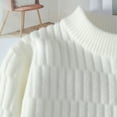 thumbnail image 5 of Wyobmus Plus Size Sweaters for Men Casual Loose Fit Crew Neck Striped Knitted Pollover Long Sleeve Sweaters Tops C-White, 5 of 8