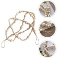 thumbnail image 3 of Wooden Bead Garland Rustic Rustic Beads with Tassels Christmas Tree Ornament Wedding Wall Decorations, 3 of 5